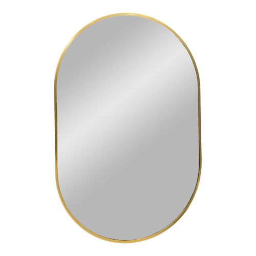 Miroir Avec Cadre Madrid, Verre, Argent, 3x50x80 Cm