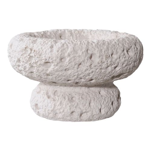 Bougeoir Aurora, Ciment, Gris, 11,8x11,8x7,2 Cm
