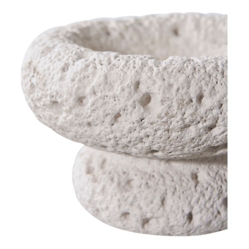 Bougeoir Aurora, Ciment, Gris, 11,8x11,8x7,2 Cm
