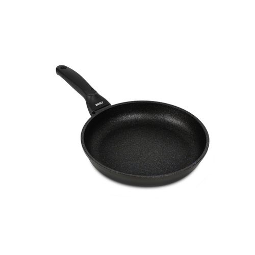 Poêle à Frire Basse Black Plus, Aluminium Moulé Sous Pression, Noir, 20x20x4 Cm