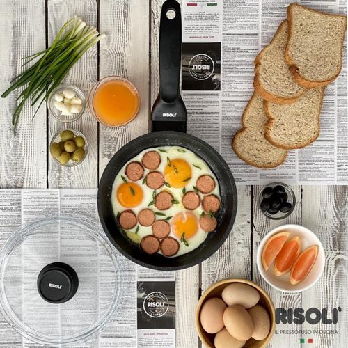 Poêle à Frire Basse Black Plus, Aluminium Moulé Sous Pression, Noir, 36x36x4 Cm