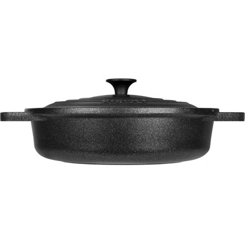 Poêle Le Pignatte, Aluminium Moulé Sous Pression, Noir, 24x24x7,5 Cm