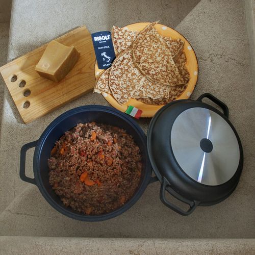 Cocotte Demountables, Aluminium Moulé Sous Pression, Noir, 24x24x10 Cm