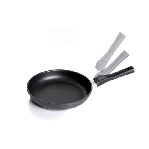 Poêle à Frire Basse Oven Removable, Aluminium Moulé Sous Pression, Noir, 24x24x4,5 Cm