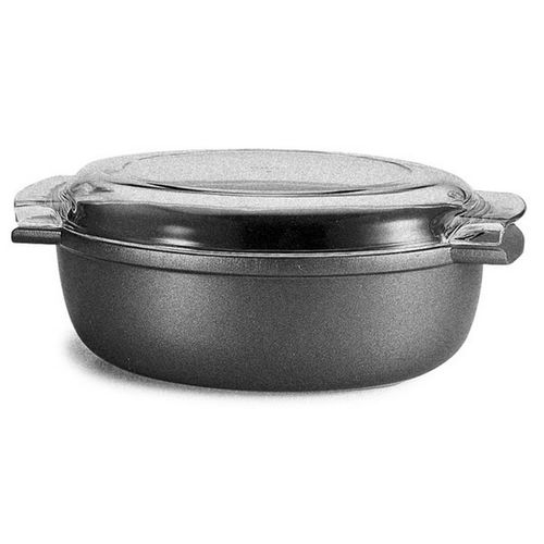 Poêle à Rôtir Oven Removable, Aluminium Moulé Sous Pression, Noir, 36x24x13 Cm