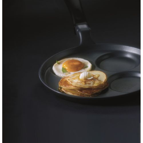 Poêle à Crêpes Saporella, Aluminium Moulé Sous Pression, Noir, 25x25x2 Cm