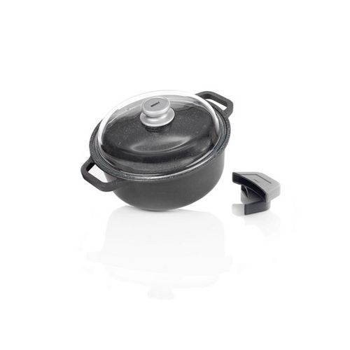 Cocotte Granite Premium, Aluminium Moulé Sous Pression, Anthracite, 20x20x10 Cm