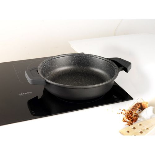 Cocotte Granite Premium, Aluminium Moulé Sous Pression, Anthracite, 24x24x11 Cm