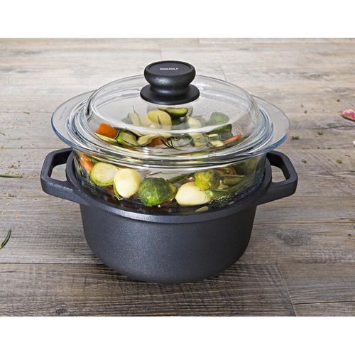 Cuiseur Vapeur Les Accessoires, Verre Borosilicaté, Transparent, 20x20x15 Cm