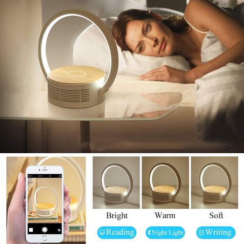 Lampe à Poser Intelligente Lilli, Plastique, Blanc, 25,4x6,4x22 Cm