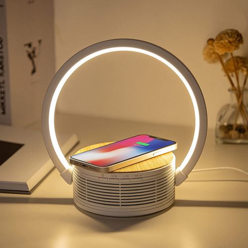 Lampe à Poser Intelligente Lilli, Plastique, Blanc, 25,4x6,4x22 Cm