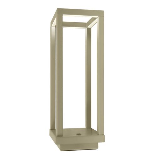 Lampe à Poser Rechargeable Lea, Plastique, Ivoire, 10x10x28,5 Cm