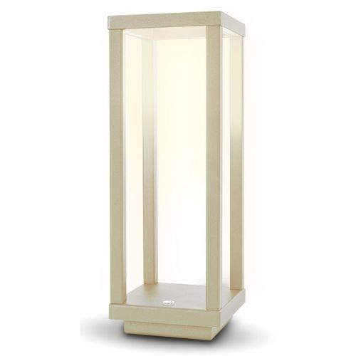 Lampe à Poser Rechargeable Lea, Plastique, Ivoire, 10x10x28,5 Cm