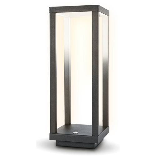 Lampe à Poser Rechargeable Lea, Plastique, Gris, 10x10x28,5 Cm