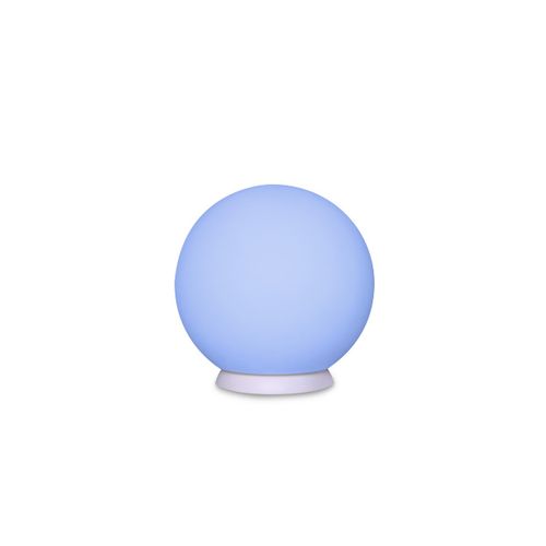 Lampe D'extérieur Rechargeable Lucilla, Plastique, Blanc, 25x25x25 Cm