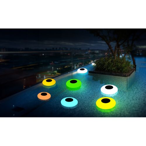 Lampe D'extérieur Rechargeable Lucilla, Plastique, Blanc, 25x7x25 Cm