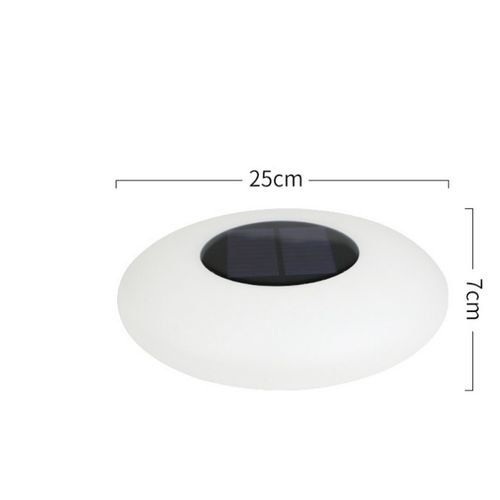 Lampe D'extérieur Rechargeable Lucilla, Plastique, Blanc, 25x7x25 Cm