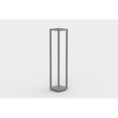 Lampe à Poser Rechargeable Lea, Métal, Gris, 14x14x67 Cm