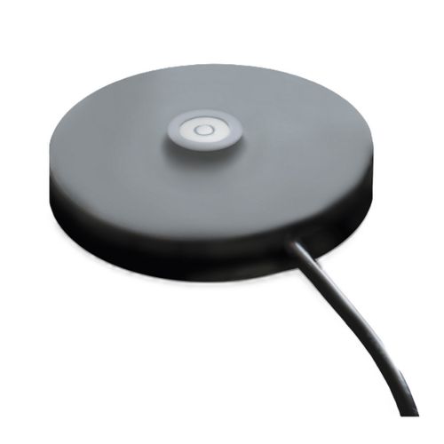 Lampe à Poser Rechargeable Gaia, Métal, Noir, 7,5x7,5x27 Cm