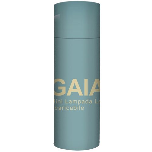 Lampe à Poser Rechargeable Gaia, Métal, Beige, 7,5x7,5x27 Cm