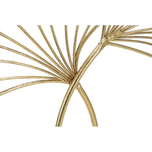 Sculpture Feuille 63, Métal, Or, 25x8,5x35 Cm