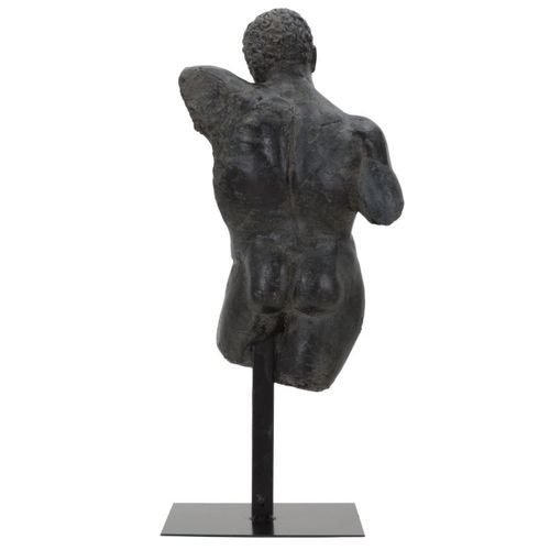 Sculpture Homme 1, Polyrésine, Noir, 26x22x57,5 Cm