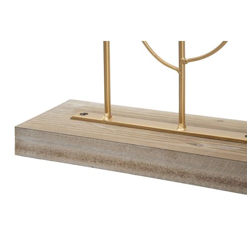 Sculpture Feuille 64, Métal, Or, 56x10x57,5 Cm