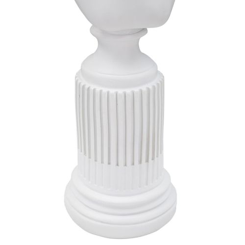 Sculpture Grèce 7, Polyrésine, Blanc, 11x10x35,5 Cm