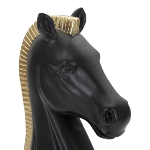 Sculpture Échecs 15, Polyrésine, Noir, 10,5x8,5x19 Cm