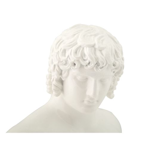 Sculpture Grèce 6, Polyrésine, Blanc, 18,2x12,8x25 Cm