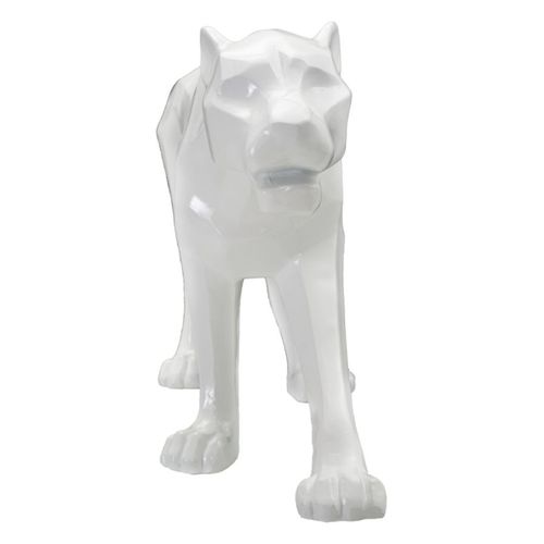 Sculpture Mf367, Polyrésine, Blanc, 70x18x32,5 Cm