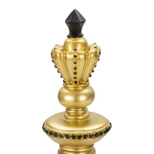 Sculpture Échecs 11, Polyrésine, Or, 11x11x32,5 Cm