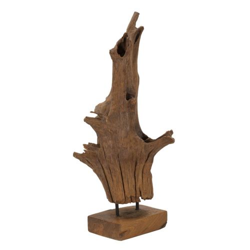 Sculpture Racine 2, Bois, Marron, 23x27x64 Cm