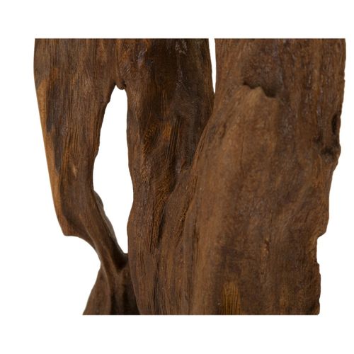 Sculpture Racine 1, Bois, Marron, 18x13x55 Cm