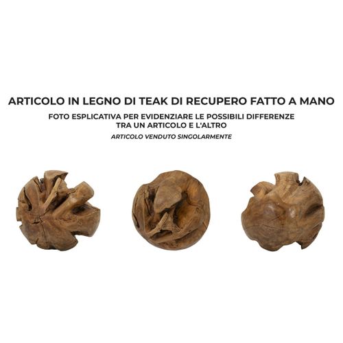 Sculpture Racine, Bois, Marron, 50x50x50 Cm