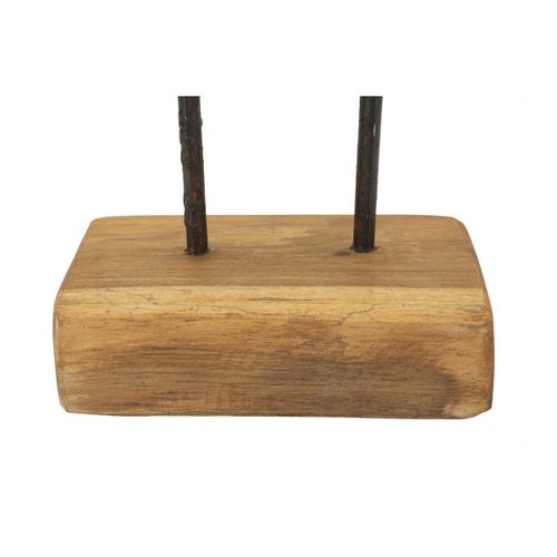 Sculpture Racine 5, Bois, Marron, 25x10x38 Cm