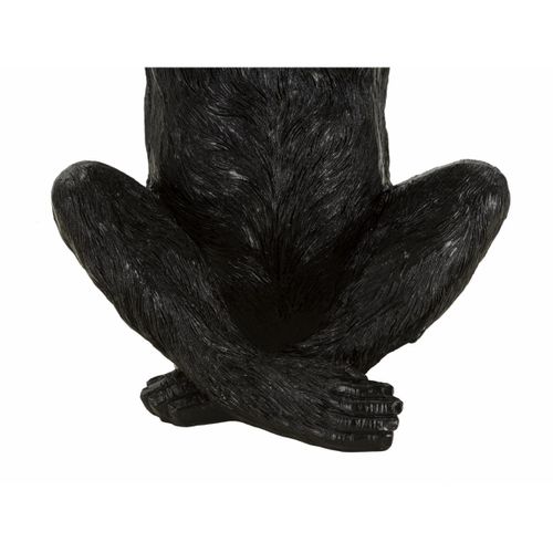 Plateau Singe 10, Polyrésine, Noir, 23x23x31,5 Cm