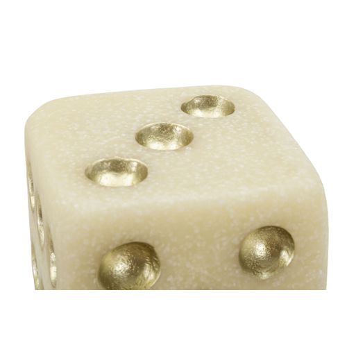 Sculpture Dé 2, Polyrésine, Blanc, 8x8x8 Cm