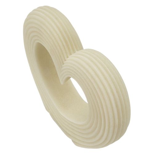 Sculpture Cœur 12, Polyrésine, Blanc, 30x7x26 Cm