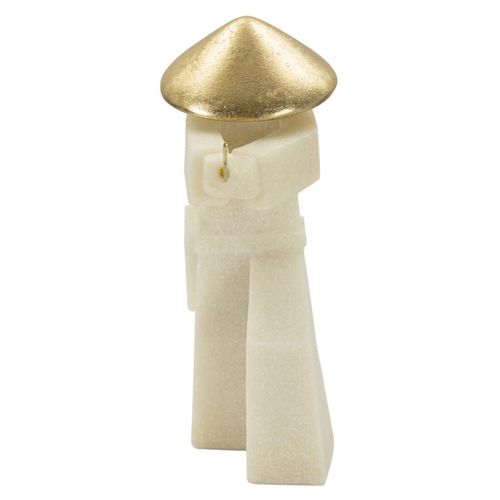 Sculpture Japon 1, Polyrésine, Or, 34x12x30 Cm