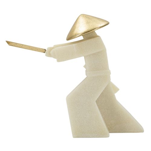 Sculpture Japon 1, Polyrésine, Or, 34x12x30 Cm