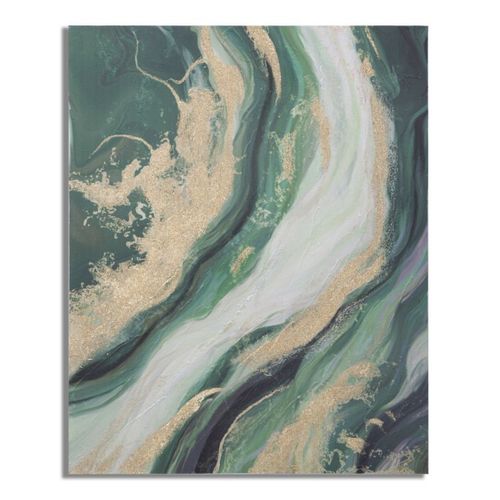 Impression Sur Toile Marbre 6, Bois, Multicouleur, 80x2,8x100 Cm