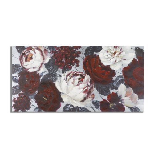 Impression Sur Toile Fleurs 69, Bois, Multicouleur, 120x3,7x60 Cm