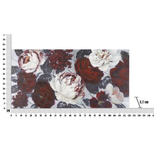 Impression Sur Toile Fleurs 69, Bois, Multicouleur, 120x3,7x60 Cm