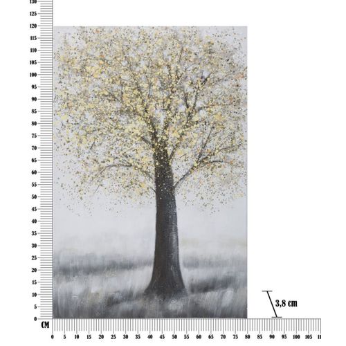 Impression Sur Toile Arbre 12, Bois, Multicouleur, 80x3,8x120 Cm