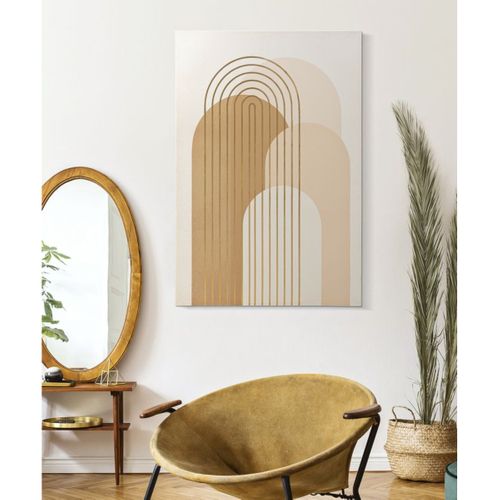 Impression Sur Toile Mf514, Bois, Multicouleur, 80x3x120 Cm