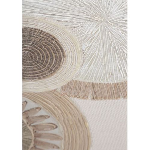 Impression Sur Toile Cercles 29, Bois, Marron, 50x3,2x100 Cm