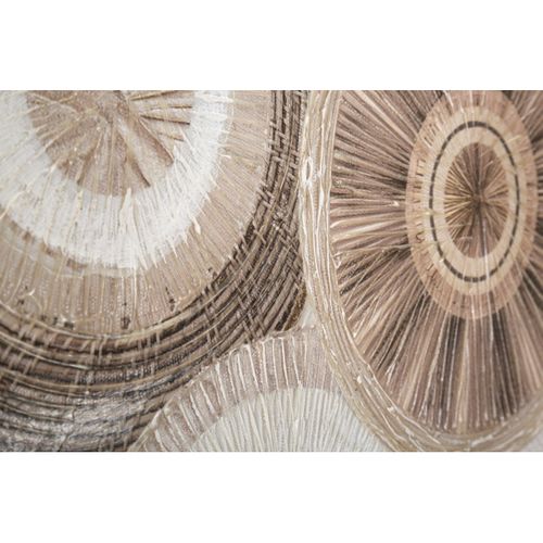 Impression Sur Toile Cercles 30, Bois, Marron, 50x3,2x100 Cm