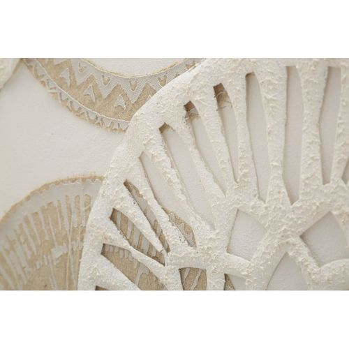 Impression Sur Toile Cercles 34, Bois, Marron, 80x2,8x100 Cm