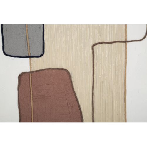 Impression Sur Toile Géométrique 24, Bois, Multicouleur, 80x2,8x100 Cm